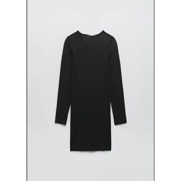 NWT ZARA suitable colourless dress XS-S - Picture 2 of 8